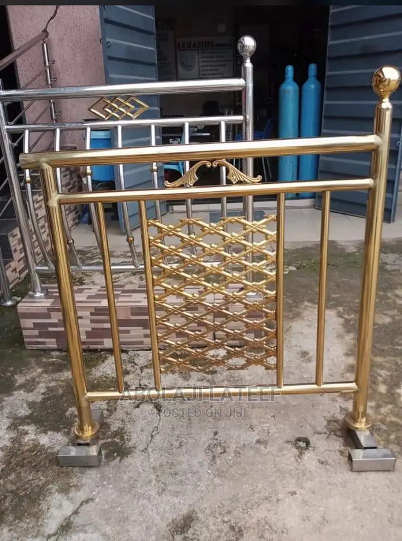 Stainless Gold Handrails