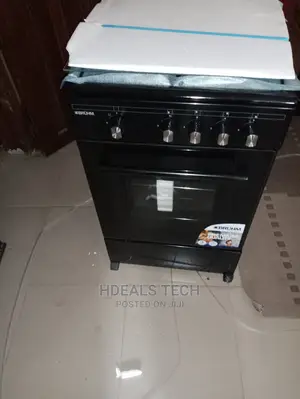 Bruhm 4 Gas Burner Cooker With Oven and Black Colour