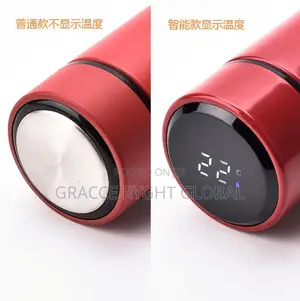 Portable Flask With Thermometer