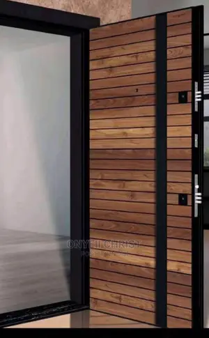 Luxury Hard Wood Entrance Security Door.