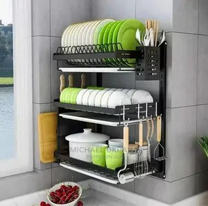 3 Steps Alloy Dish Rack/Drainer