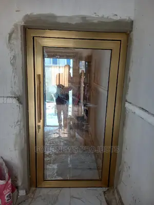 Gold Aluminum Swing Door