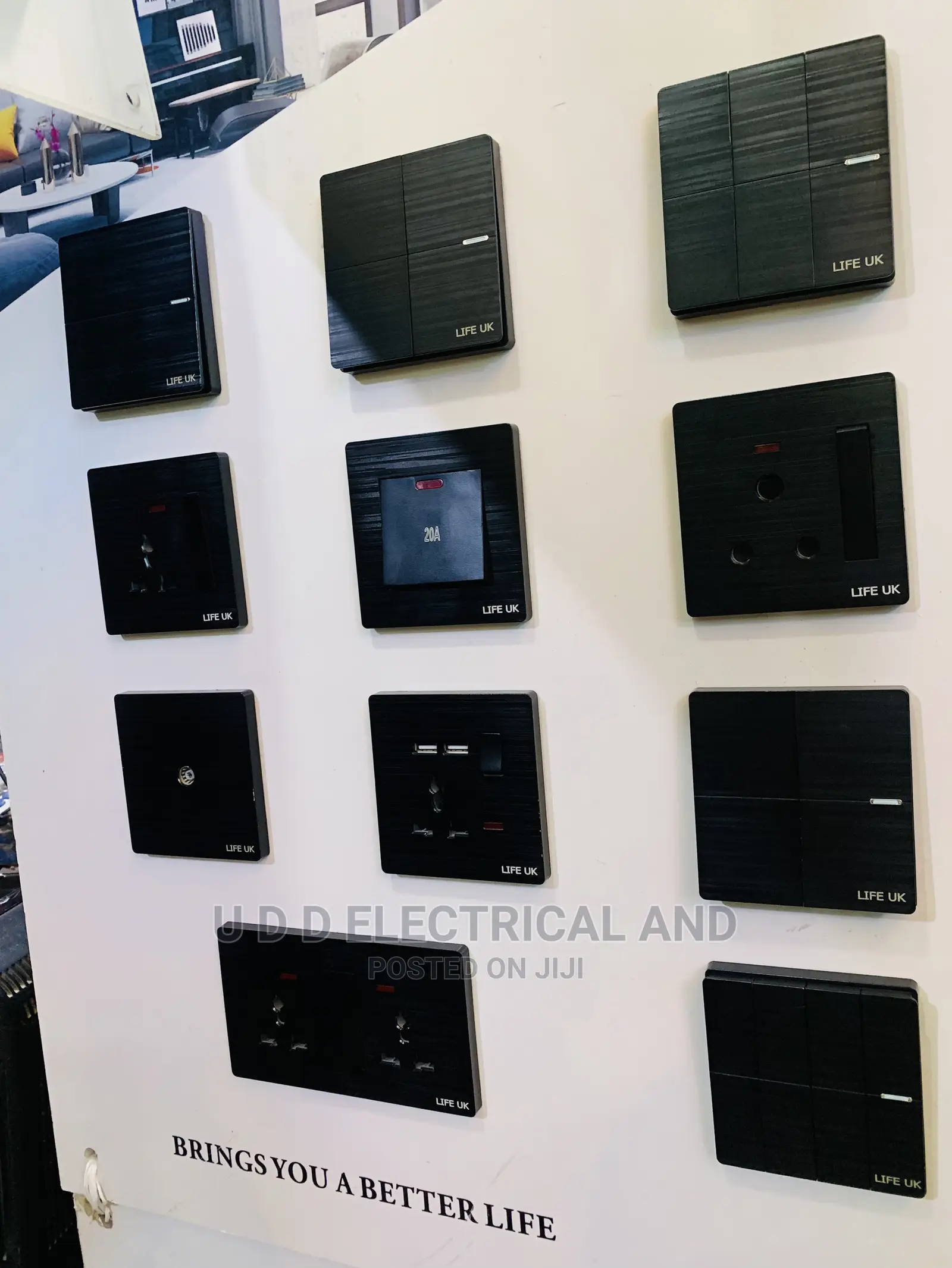 Quality U K Black Color Switches Nd Socket All Sizes