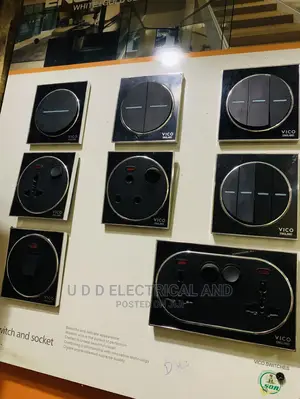 Quality England Socket Nd Switches Black and Silver Color