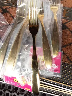 12 PCS Golden Spoon and Fork