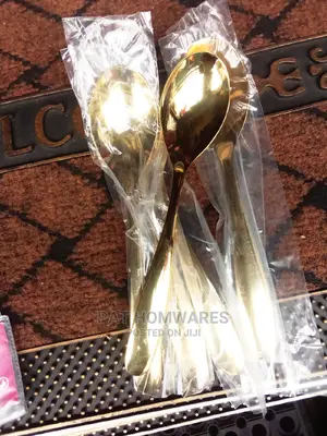 12 PCS Golden Spoon and Fork