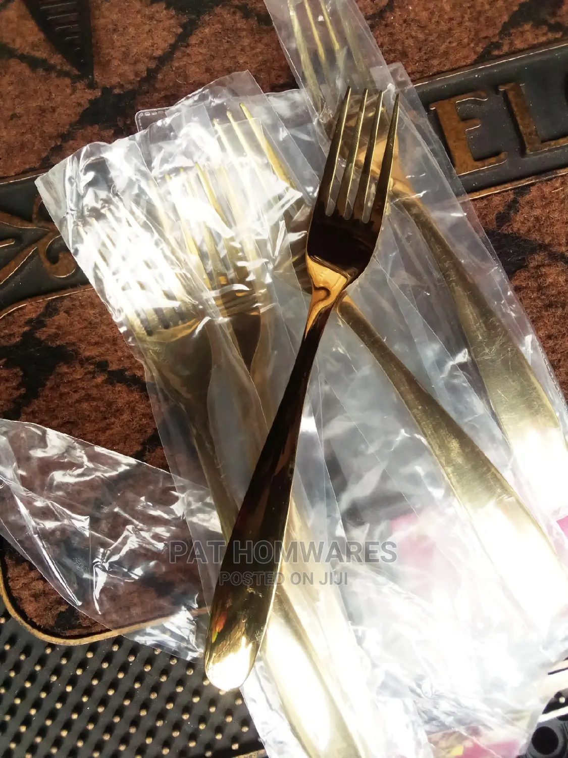 12 PCS Golden Spoon and Fork