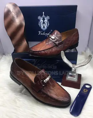Vr Lord Italian Men's Brown Leather Shoes.