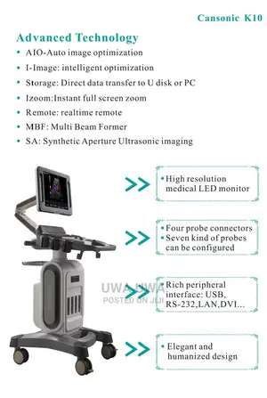 4d Digital Ultrasound Scanning Machine With 3probes