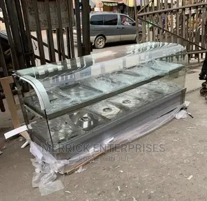 Curved Glass Food Warmer 6plate Up 6plate Down