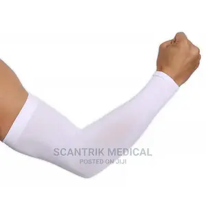 Compression Arm Sleeves for Recovery (White)