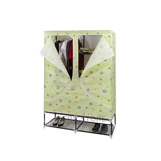 Mobile Wardrobe Closet With Shoe Rack