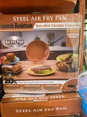 Nonstick Air Fry Pan With Tempered Glass Lid Fryer
