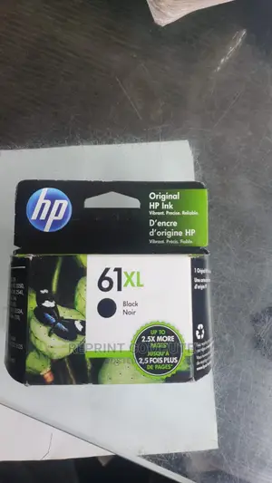 HP 61XL High Yield Black Original Ink Cartridge, CH563WN