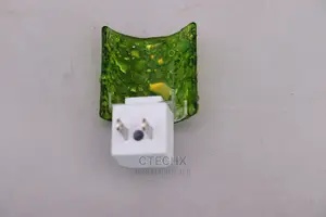 Handmade Dichronic Glass LED Night Light With Auto Green