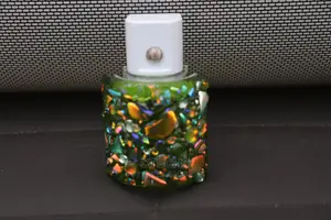 Handmade Dichronic Glass LED Night Light With Auto Green