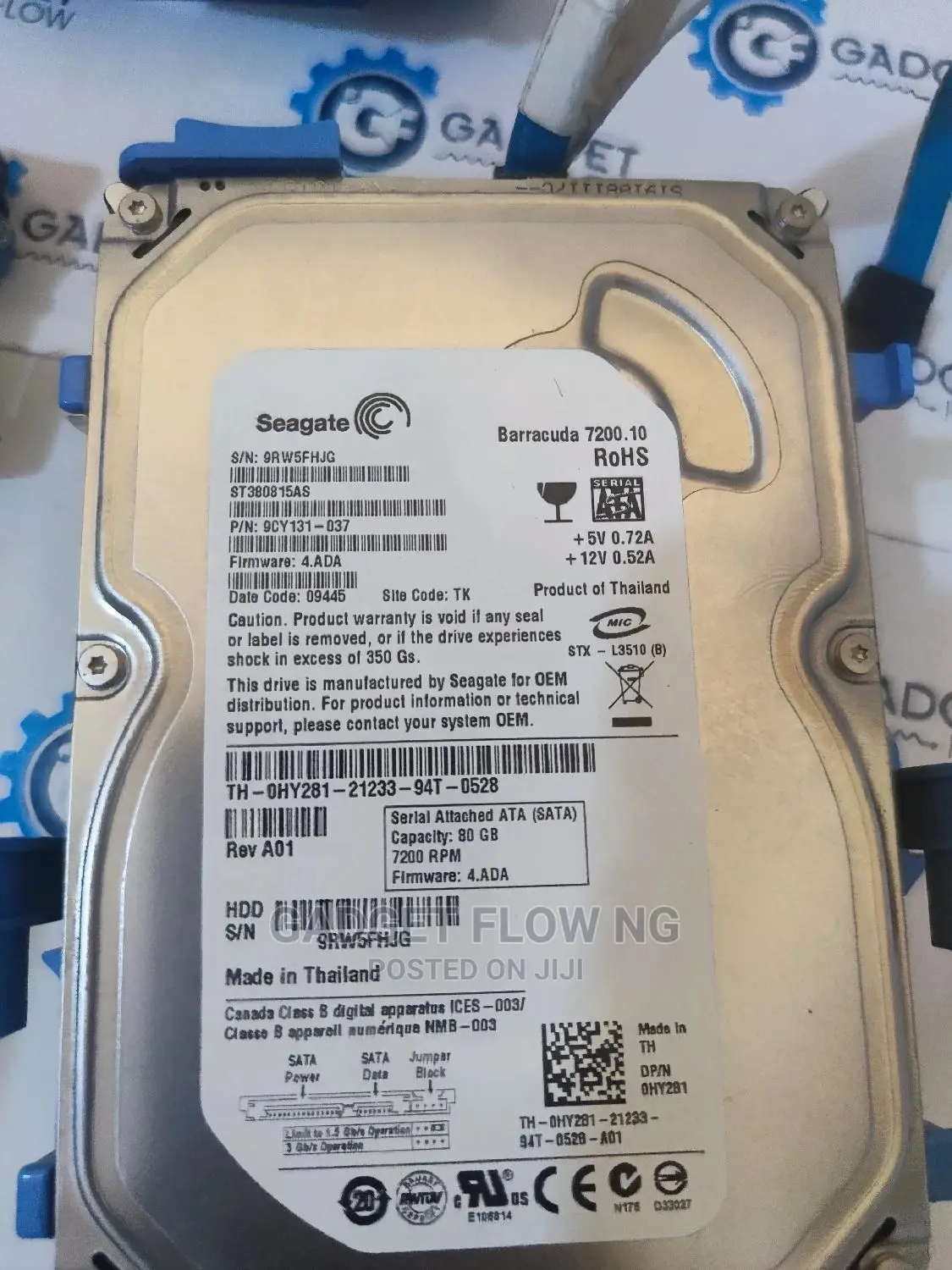 WD | Seagate 80GB Desktop SATA Hard Drive