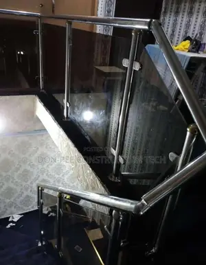 Grey Glass Handrail