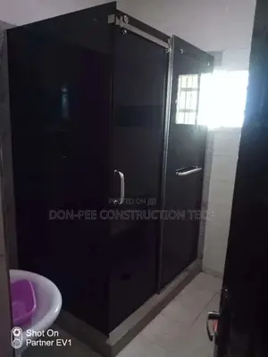 Grey Shower Glass
