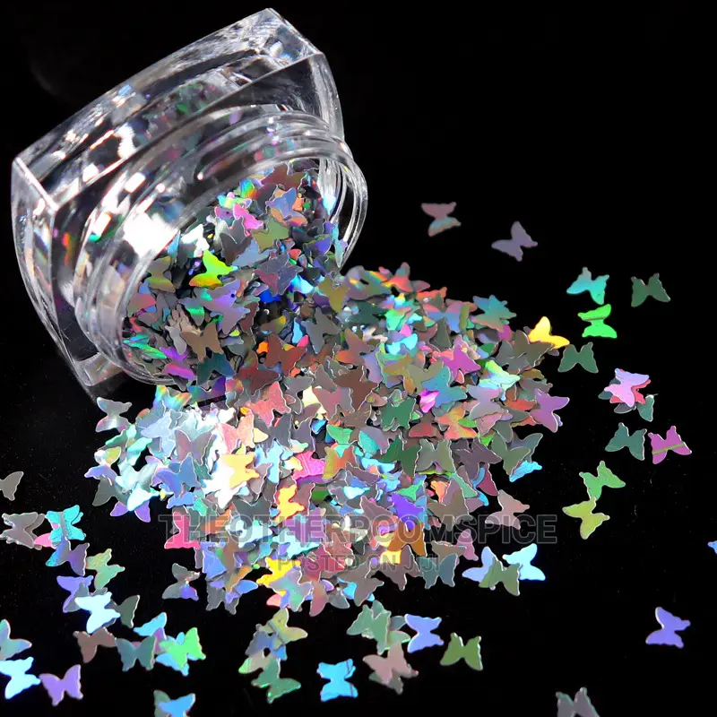 Butterfly Shape Shiny 3D Sequin Manicure Nail Art Decoration