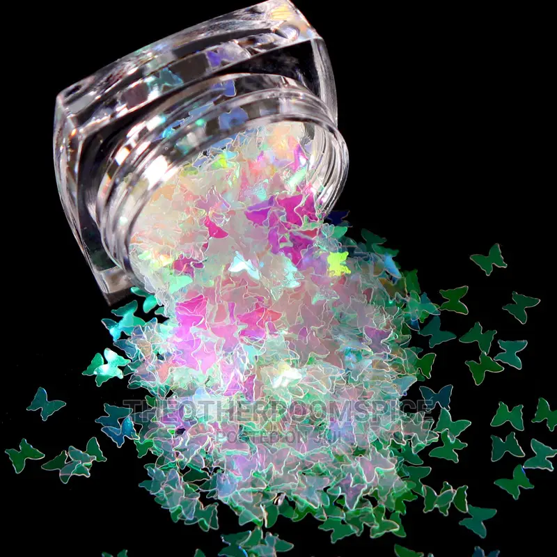 Butterfly Shape Shiny 3D Sequin Manicure Nail Art Decoration