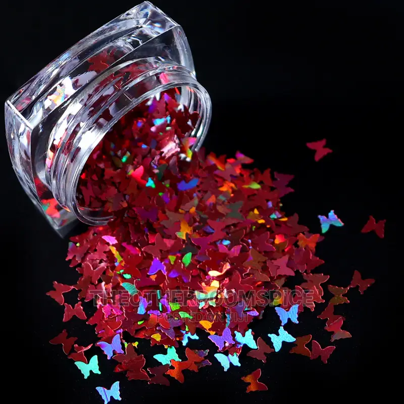 Butterfly Shape Shiny 3D Sequin Manicure Nail Art Decoration