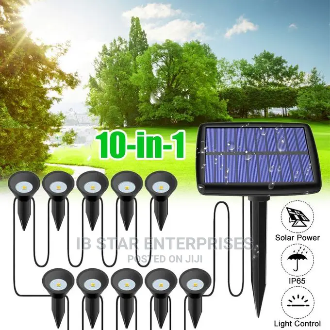Garden Landscape 10 in 1 LED Solar Light Lawn Lamp