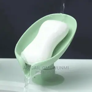 Soap Dish Holder Leaf Shape With Diversion Hole