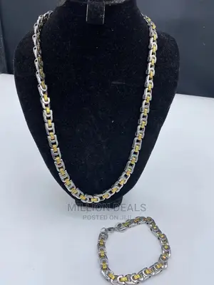 Luxury Interlocked Men’S Necklace N Bracelet