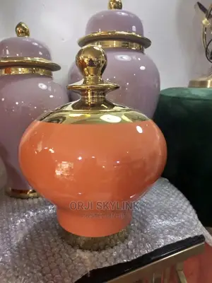 Orange Color Top Decorative Vase
