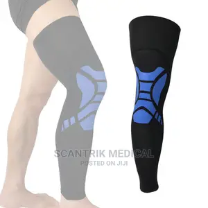 Sleeve Anti-Slip Calf Support Running Black and Blue XL