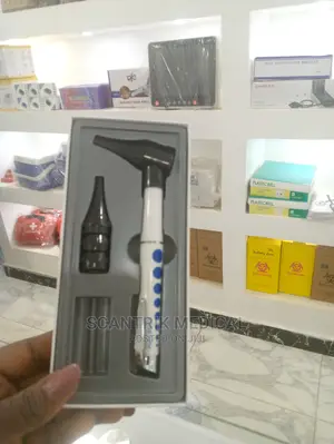 Fiber Optic Mini Otoscope Blue