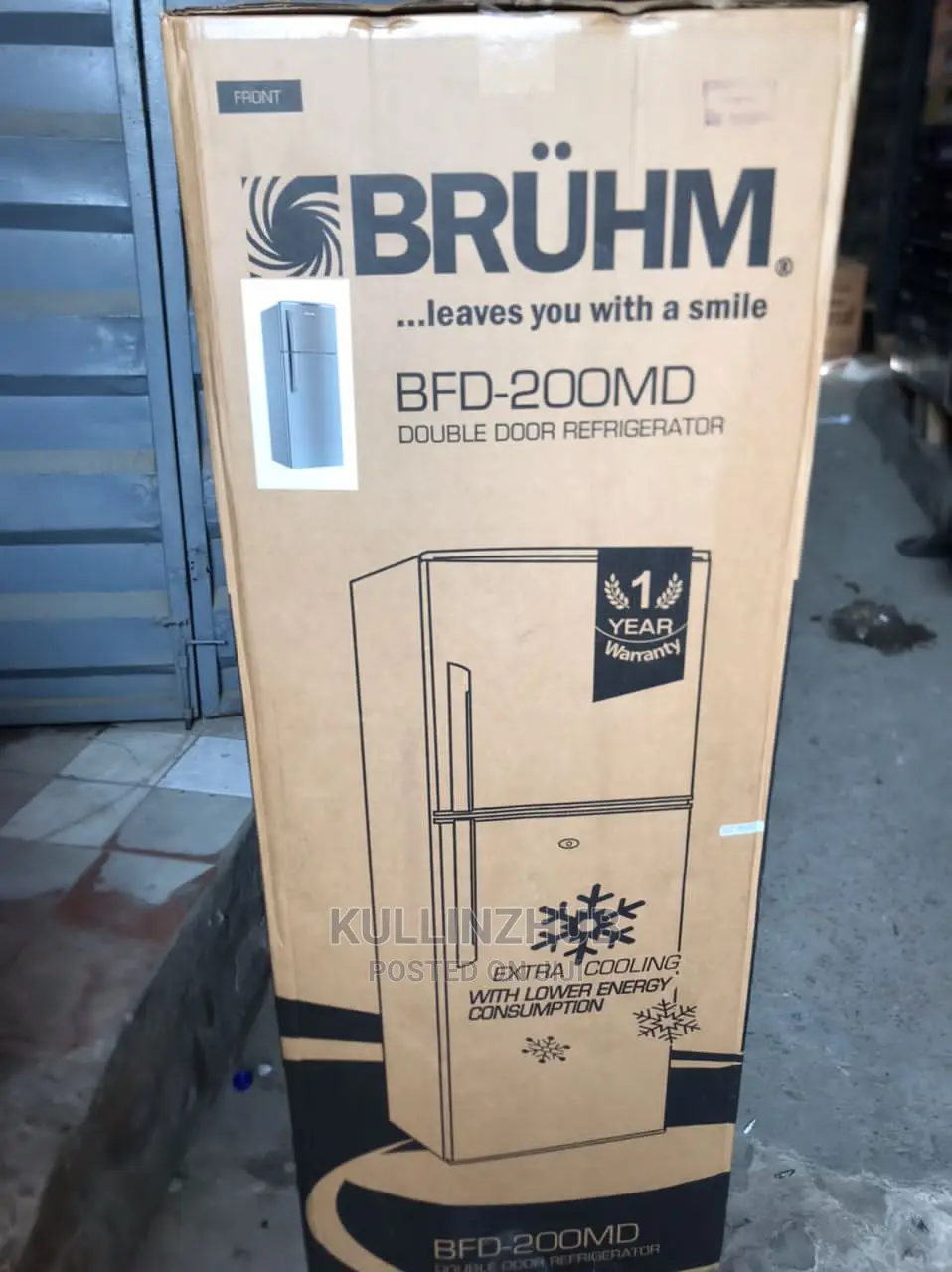 Bruhm-BFD-200md Doubled Door Refrigerator Freezer