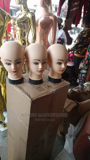 Pinnable Bald Skull Mannequin Head