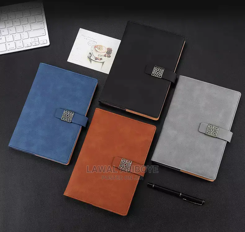 1pcs Creative Magnetic Note Book Diary 2021 Leather Notebook