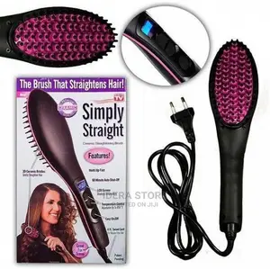 Simply Straight Electric Hair Hot Brush Straightening