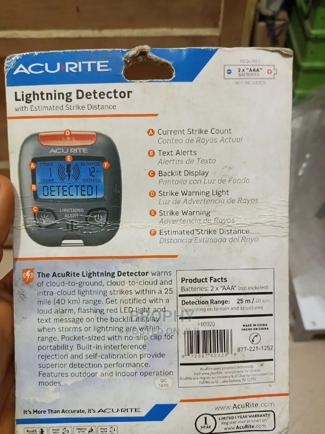 Acurite Lightning Detector