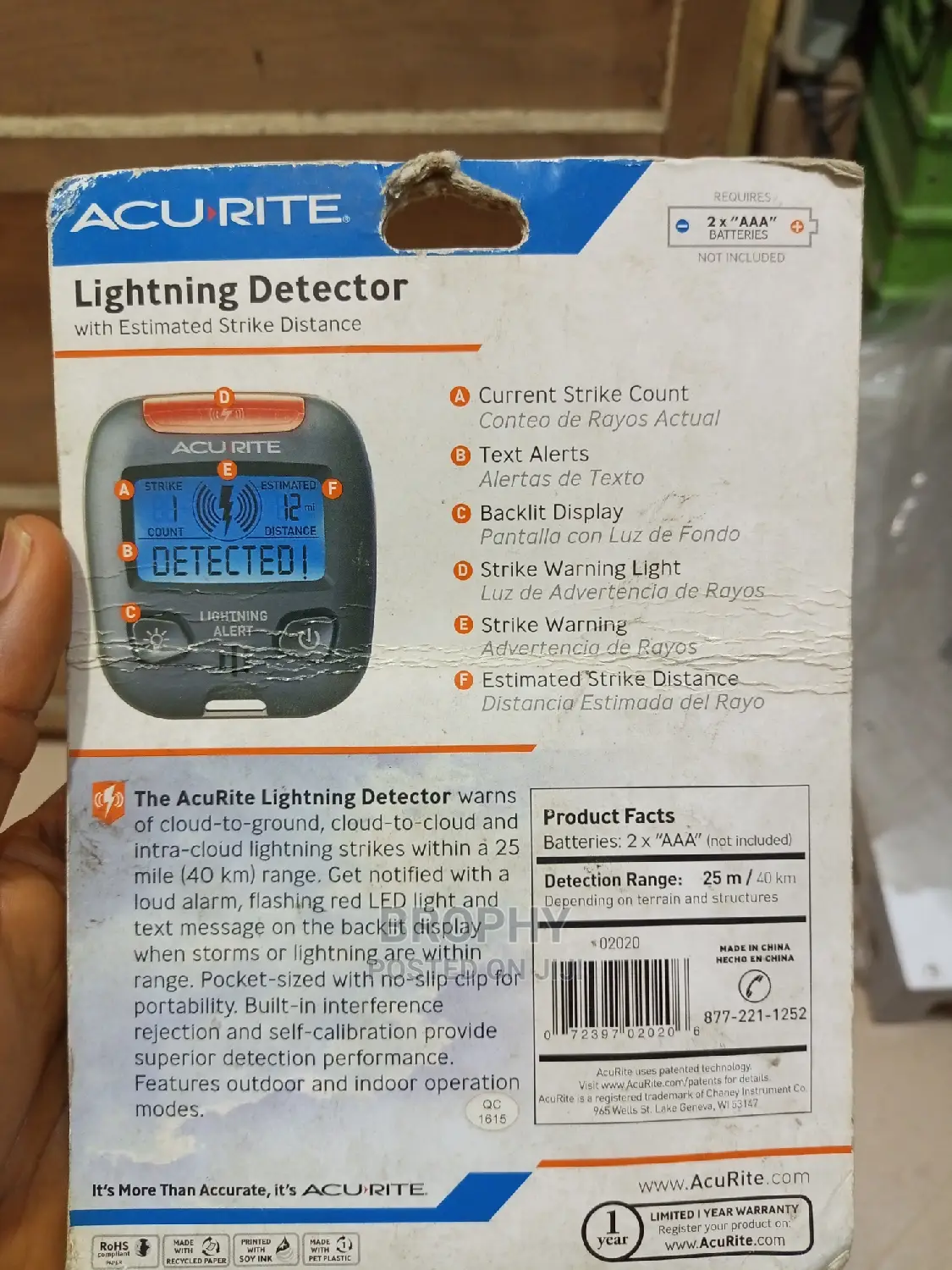 Acurite Lightning Detector