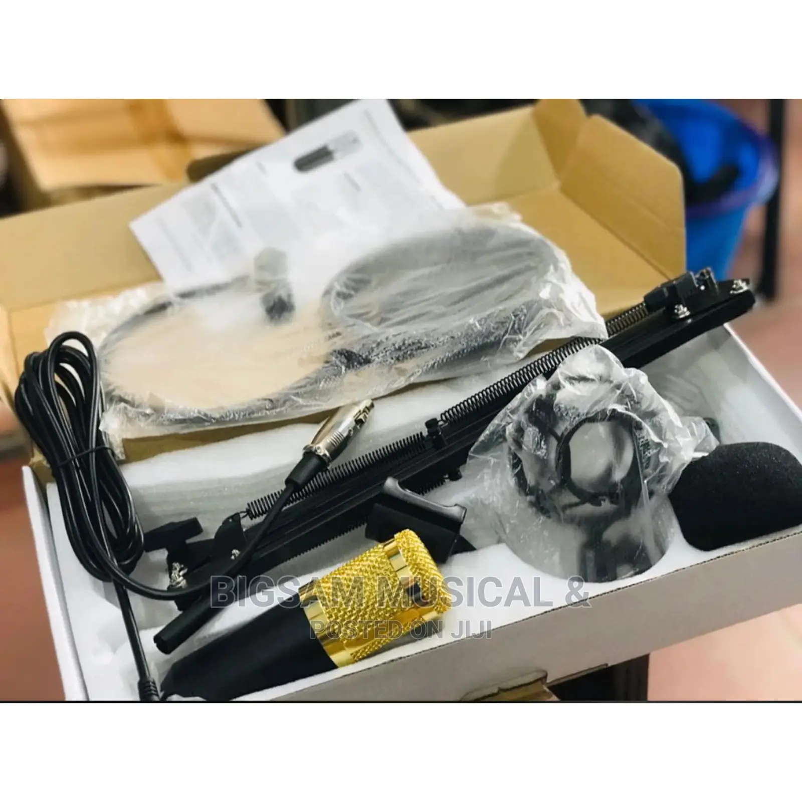 Professional Studio Microphone With Stand and Filter