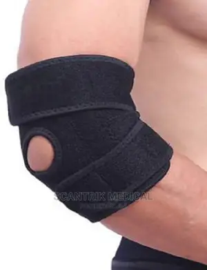 Elbow Support Brace Strap Sports Outdoor Sport Protector Bla
