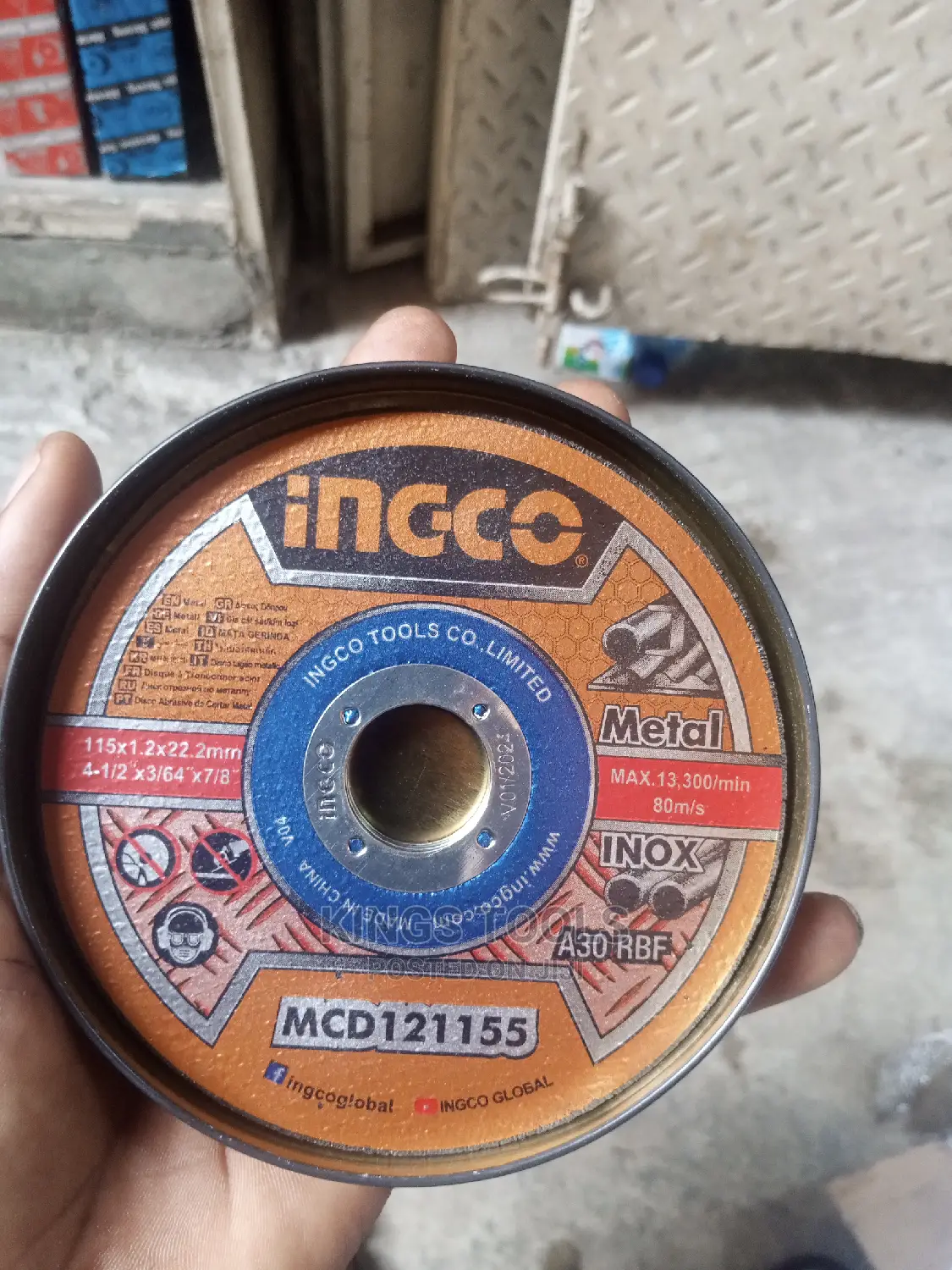 Cutting Disc Ingco 4/12