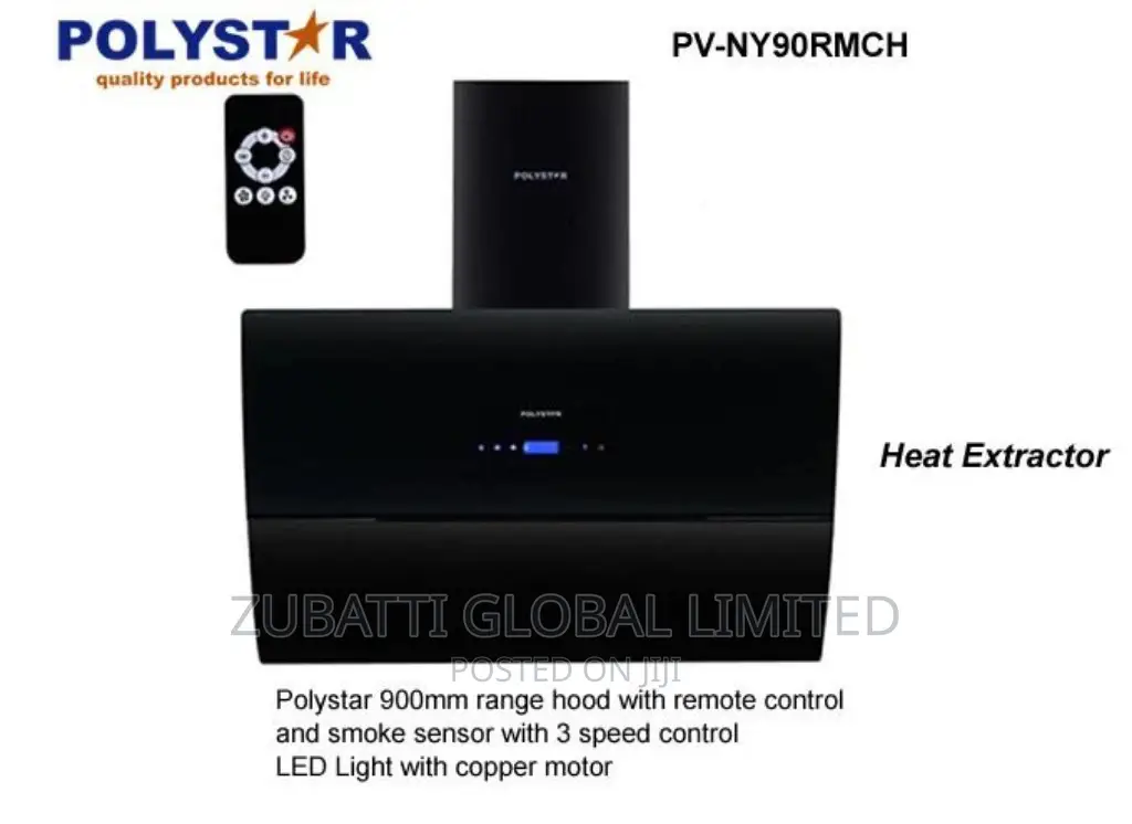 Range Hood Kitchen Smoke Extractor With Remote Control