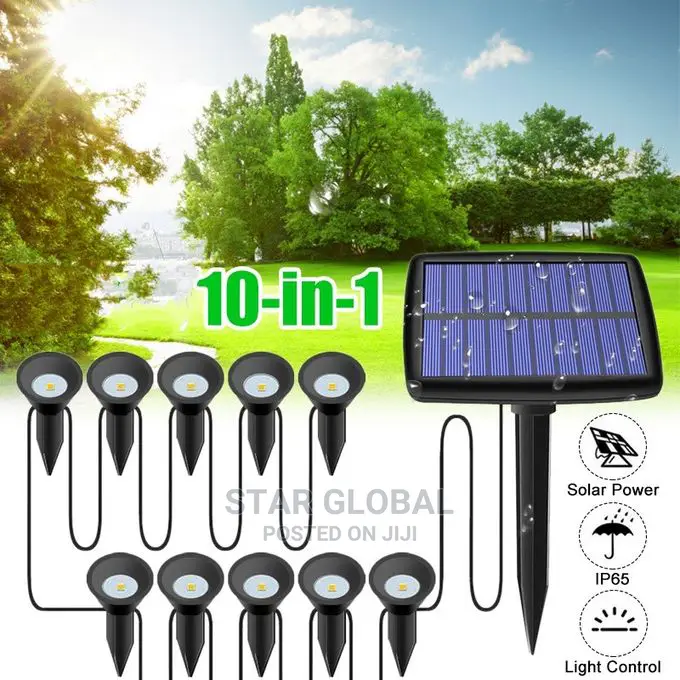 Garden Solar 10-in -1 Led Landscape Lighting Lamp