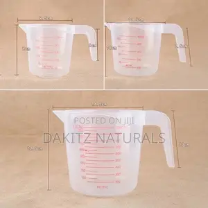 Plastic Transparent Measuring Cups 250/500/1000ml
