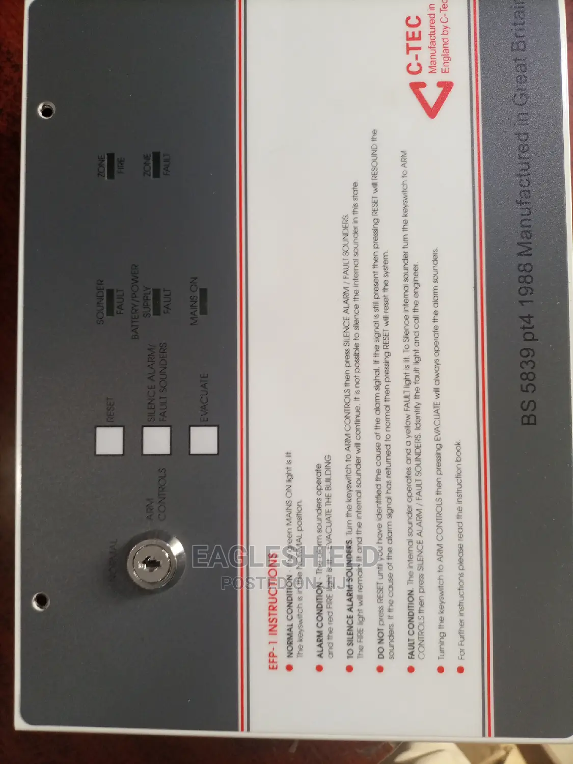 CTEC Alarm Panel (Single Zone)