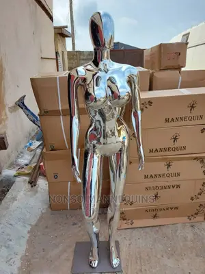 Silver Size 12 Body With Big Breast Female Display Mannequin