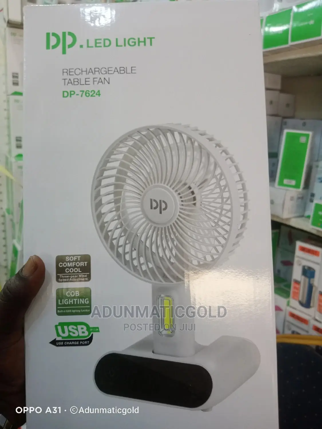 DP Rechargable Fan