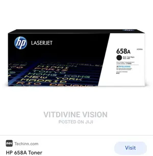 Photo - HP 658A Black Toner Cartridge, W2000a/Hp M751 Printer