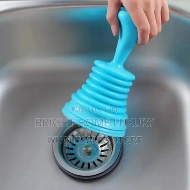 Toilet / Bathroom and Kitchen Sink Drain Plunger