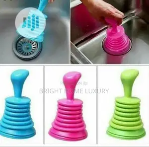 Toilet / Bathroom and Kitchen Sink Drain Plunger